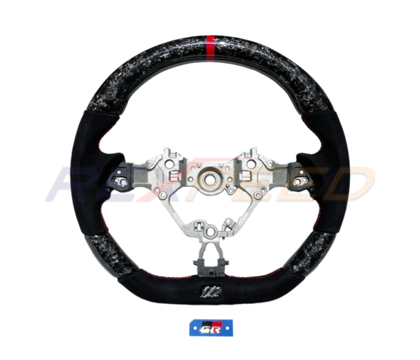 GR86 / BRZ 2022+ Forged Carbon BLACK Suede Steering Wheel